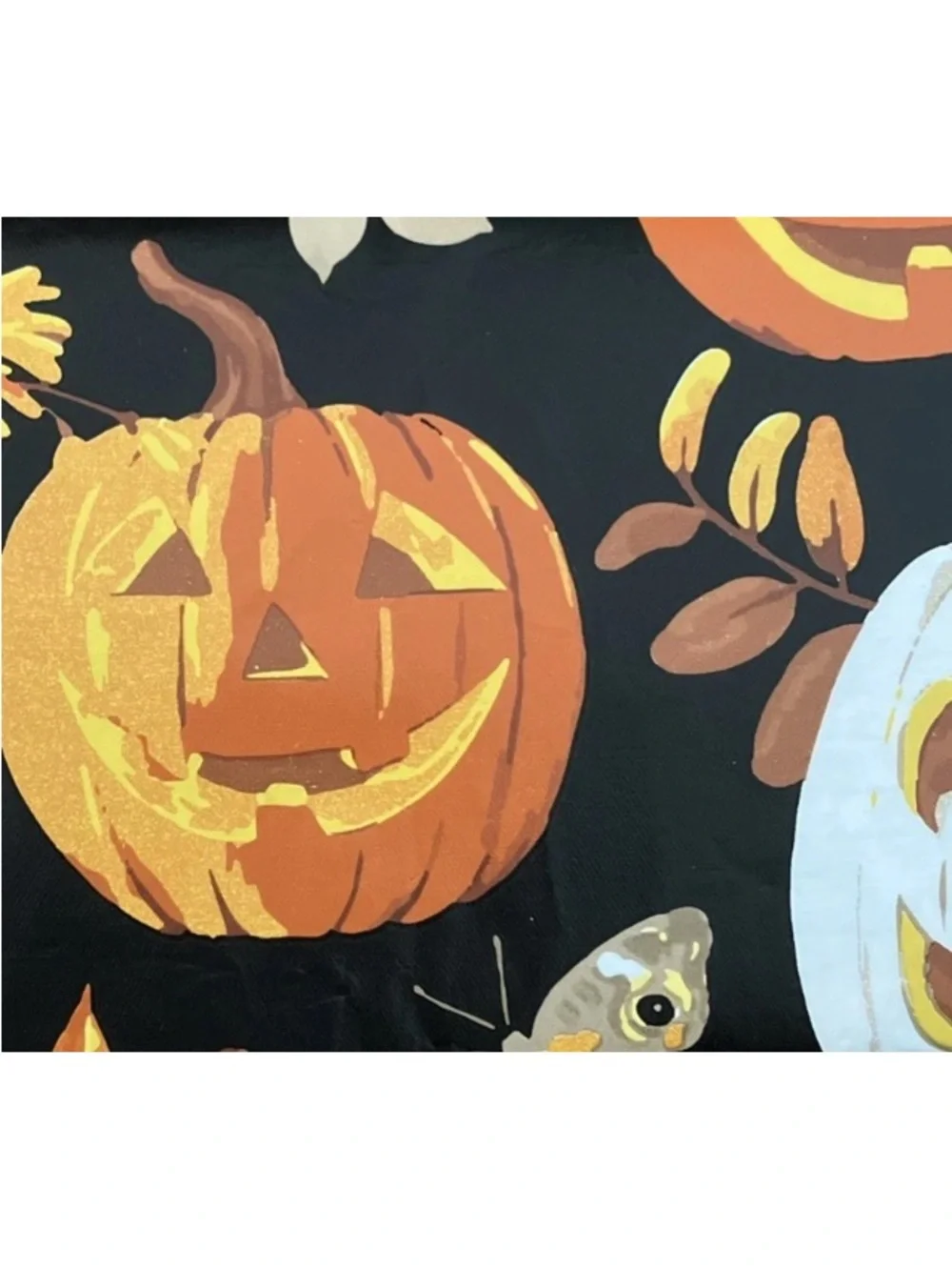 Halloween Table Cloth 52 x 70” Spill Proof Pumpkin Fall Table Cover Holiday Leaf